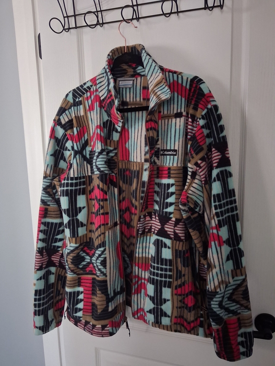 Columbia Jackets & Blazers - Columbia Fleece Jacket - Aqua Plaid